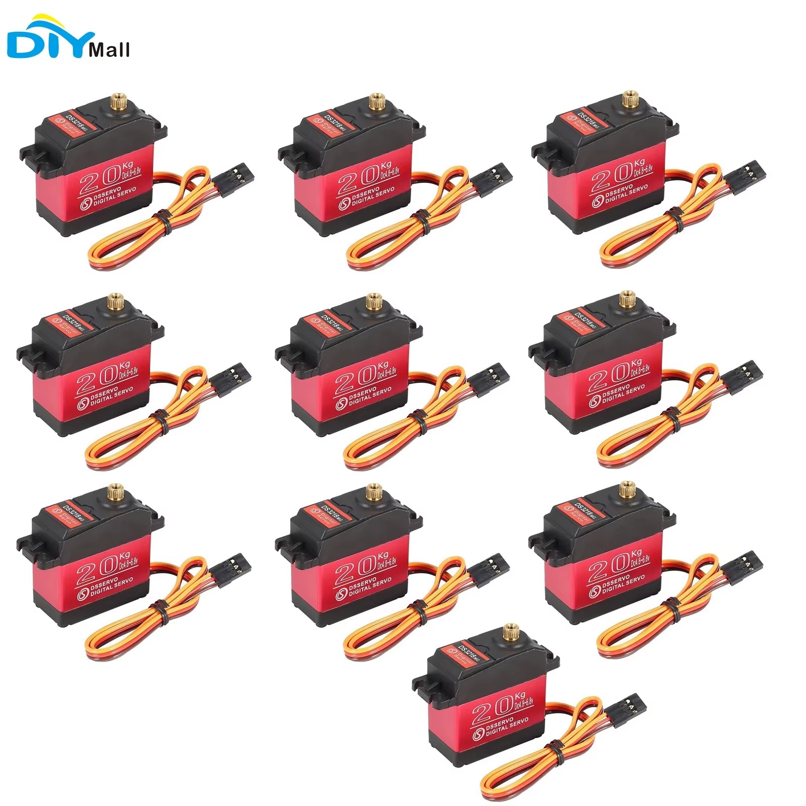 10PCS DS3218 20KG Digital Serv - огляд і ціна Rc Hobby Shops